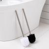 IWOMA Stainless Steel Toilet Brush No Dead Corners Household Wash Toilet Soft Bristle for Creative Bathroom Accessori Toilet Scrubber Brush, Black view 4