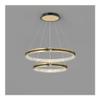 Mid Century Modern Dimmable LED Chandelier New Creative Decoration Round Hanging Lamps, Farmhouse Industrial Large Pendant Lamp with 1 Ring for Foyer, Dining Room, Kitchen Island(40+60CM) view 1