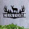 VVEXORIX Metal Sign, Custom Deer Hunting Metal Sign,Deer Metal Wall Art Decor Decor,Personalized Deer Hunter Name Sign,Deer Hunting Home Cabin Decor,Buck Wall Decor view 3