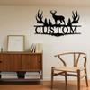 VVEXORIX Metal Sign, Custom Deer Hunting Metal Sign,Deer Metal Wall Art Decor Decor,Personalized Deer Hunter Name Sign,Deer Hunting Home Cabin Decor,Buck Wall Decor view 4