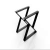 Z shape Table base, Metal Table Base, Kitchen Table Legs, Dining Table base, Industrial Table base, N202 view 3