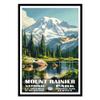01September Mount Rainier Poster - National Park Wall Art, Travel Print for Living Room (UNFRAMED) view 1