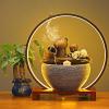 Ecqizer  Ceramic Tabletop Fountain//Indoor Outdoor Portable Tabletop Decorative/Feng Shui Ornament for Bringing Wealth/(  ), Black, 9471987788952 view 4