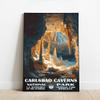 01September Carlsbad Caverns National Park Poster, National Park Wall Art, Travel Poster, Unframed view 2