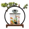 Ecqizer  Ceramic Tabletop Fountain//Indoor Outdoor Portable Tabletop Decorative/Feng Shui Ornament for Bringing Wealth/( ), Black, 9471987784893 view 1