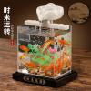 Ecqizer  Ceramic Tabletop Fountain//Indoor Outdoor Portable Tabletop Decorative/Feng Shui Ornament for Bringing Wealth/( ), Black, 9471987784893 view 4