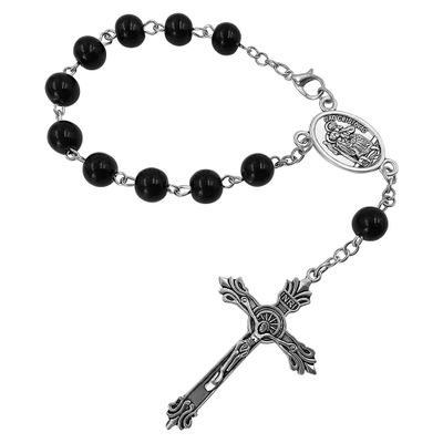 TALISMAN4U Saint Christopher One Decade Car Rosary for Rearview Mirror