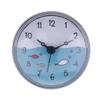 HomeLoft Basics Bathroom Wall Suction Clock Waterproof Time Display Home Decor Gift Blue, A-Gray, 75x35mm view 1