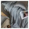 GLAMDIA Bed, Summer Dark Gray Silk Duvet Cover Pillow Case Bed Sheet Quilt Cover Set Bedding King Queen Sheet view 4