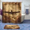 4 Pcs Retro Airplane Bathroom Shower Curtain Set with Rug, Toilet Lid Cover and Bath Mat Bomber Jets Plane Aircraft Fighter Bathroom Decor Sets Accessories with 12 Hooks view 2
