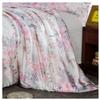 100% Mulberry Silk 3PCS Bedding Set Flower Print Duvet Cover Pillowcase Multi Size to Choose NO4 Size G view 3