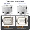 45/60Pcs Commercial Large Capacity Egg Boiler with Timer,Hot Spring Egg Cooker,Constant Temperature Egg Steamer for Rapid Soft, Medium,Poached, Hard Boiled Eggs,A view 3