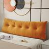 BIRJXVTO Headboard-Wedge-Pillow,Wedge Pillow Headboard Reading Back Pillow for Sitting in Bed Decorative Bolster Pillow for Couch Body Positioning Bedrest,Orange,60x40x12cm view 1