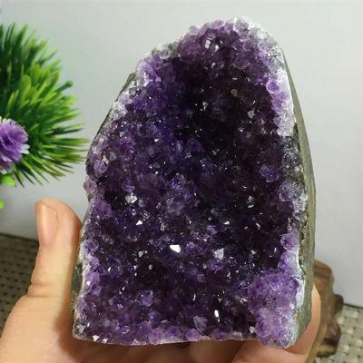 KatLin Natural Stone Natural Uruguayan Amethyst Quartz cave Crystal(Size:360g)
