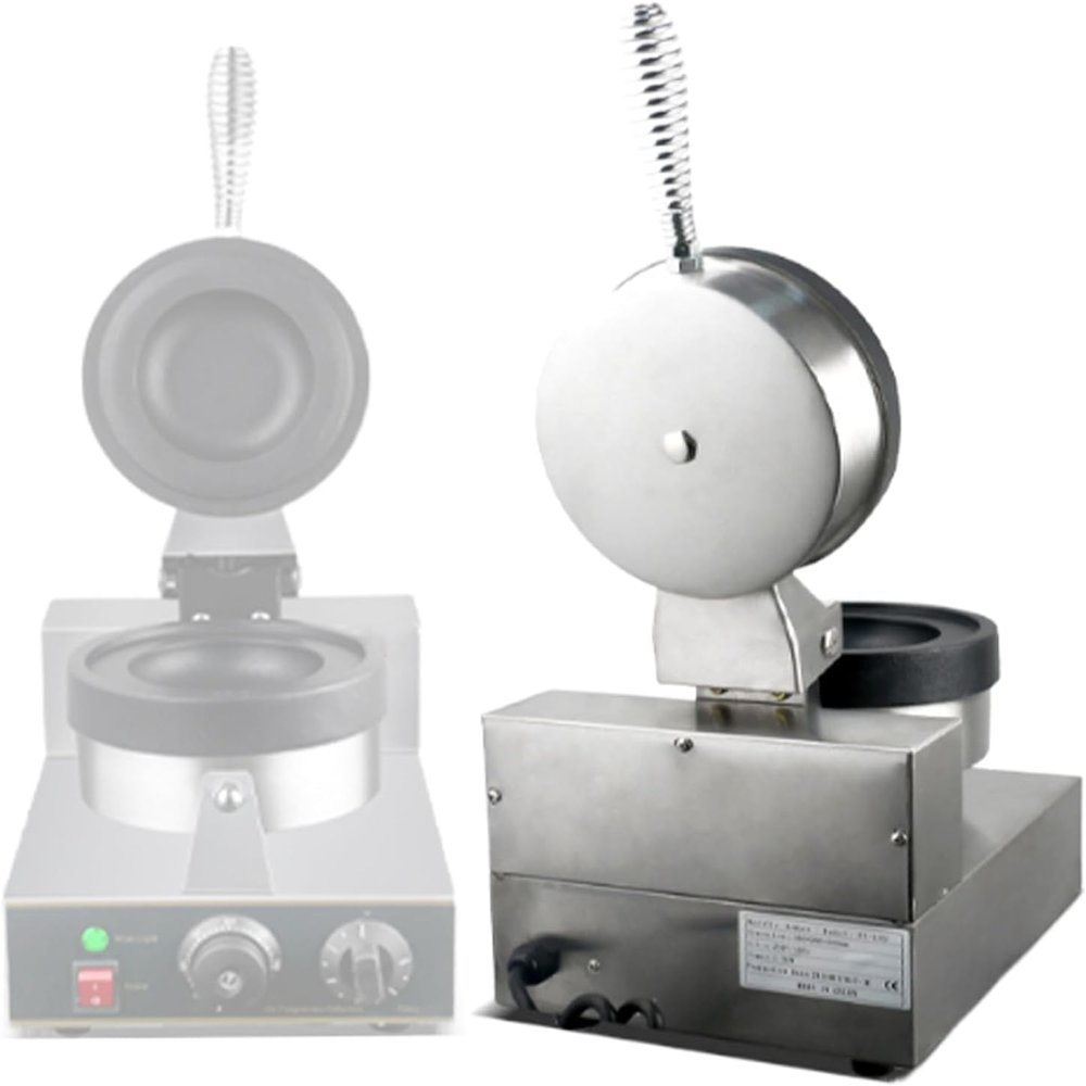 CHRISK Electric Burger Waffle Maker, Burger Machine Stainless Steel Ice Cream Waffle Maker Baker Machine Household Waffle Maker