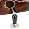 58mm Coffee Tamper Aluminium Alloy Ergonomic Handle Consistent Compression Coffee Press Tamper for Home Coffee Shop (Black) view 3