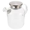 Cabilock Glass Tea Kettle Steel Lid Capacity Cold Water Pitcher for Home Use for Tea Brewing and Beverage Storage view 1