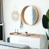 MEUMITY Flower Shape Jewelry Hanger,Wall Hanging Jewelry Organizer Rack with Hooks,Earrings Necklaces Display Holder for Bedroom Bathroom(gold) view 2