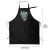 KOSPOGO The Dreaded Demon Head Aprons With Pockets Men Women Waterproof Adjustable Bib Apron Kitchen Gardening Salon Aprons For Cooking view 4
