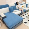 1/2/3/4 Seater Sofa Seat Cushion Covers for Corner L-Shaped Sofa Covers Velvet Sofa Slipcovers Furniture Protector Stretch Couch Covers, Light Gray view 3