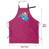 KOSPOGO Cute Cow Brings Giant Milk Bottle Aprons With Pockets Men Women Waterproof Adjustable Bib Apron Kitchen Gardening Salon Aprons For Cooking view 4
