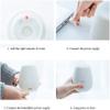 CWXKGL Humidifiers Portable Small USB for Home Office Bedroom Aroma Diffuser, 7-Color Led Night Light, Intermittent Spray, Hollow Fashion view 2