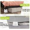 Yookwutar Bed Risers 1 inch, 2 inch, 3 inch, 4 inch, 6 inch, 8 inch Heavy Duty, Oversized Furniture Riser for Couch Sofa Table Chair Leg Frame Dorm, Support up to 6000 Lbs (White 4 Pack, 4 inch) view 4