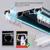 Bedroom Double Curtain Track Heavy Duty Conjoined Curtain Rail Ceiling Mount Aluminium Curtain Rod Set for Office Home Room Divider 120/240/350/400/500cm(Carbonizedcolor:Blue,Size:150cm) view 3