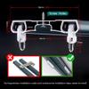 Bedroom Double Curtain Track Heavy Duty Conjoined Curtain Rail Ceiling Mount Aluminium Curtain Rod Set for Office Home Room Divider 120/240/350/400/500cm(Carbonizedcolor:Blue,Size:150cm) view 4