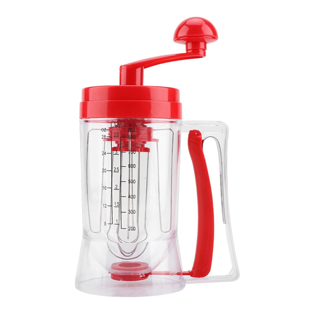 Batter Mixer, Hand held Manual Pancake Cupcake Batter Blender Machine, Baking Tool, Home Kitchen Mixer Dispenser