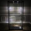 FixtureDisplays 40X16.5X78" Glass Showcase Display Case with LED Lights 5-Tier Shelf Floor Stand 119956NEW-NPF view 3