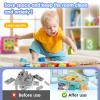 YLMFTNU 3 Pcs Clear Toy Storage Bags, Transparent PVC Toy Organizing Bags with Zipper and Handle, Reusable Board Game Storage, Waterproof Toy Storage Organizer for Building Blocks Toys Books (Green) view 4