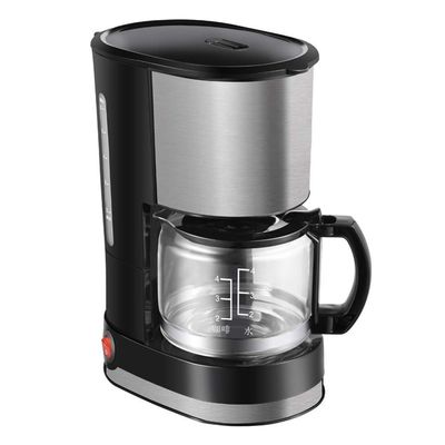 RWGOVLU Coffee Maker Filter, Automatic Drip Glass Coffee Pot Stainless Steel Household Insulation American Coffee Machine