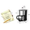 RWGOVLU Coffee Maker Filter, Automatic Drip Glass Coffee Pot Stainless Steel Household Insulation American Coffee Machine view 4