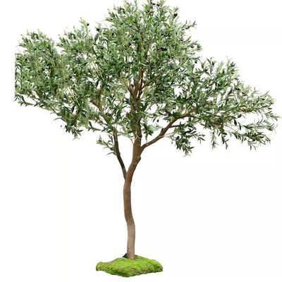 Artificial Olive Tree Fake Olive Silk Plant, Perfect Tall Faux Topiary Silk Tree for Indoor Entryway Modern Decor Home Office Porch Balcony(Size:2mx1.8m)