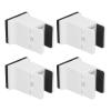 Zerone Adjustable Bed Risers 4 Inch Furniture Risers with Screw Clamp, Soft Rubber Material, Height Adjustment for Desks Cabinets Tables (White) view 2