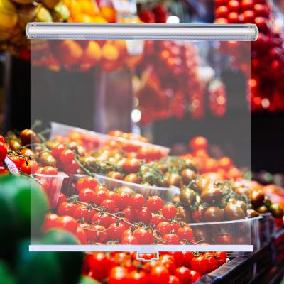 HomeLoft Basics Transparent Roller Shades PVC Plastic Roller Blinds for Supermarket Vegetables Display Cabinet Food Preservation Roller Blind with Handle Roller Curtain(W26X59in), DEQAQWQDK-W26X59IN
