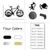 Idadey Metal Bicycle Wall Decor - Mountain Bike & Cyclist Themed Wall Art, Biker Gift - Black, 30"x18" | 76x47cm view 4