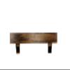 6" Deep Rustic Wood Beam Mantel with Corbels 42 48 54 60 66 72 84 (48, Provincial) view 1