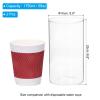PATIKIL Glass Cylinder Vase, 2 Pcs 9.8" Tall and 3.9" Dia Flower Vase Floating Candle Holder Vase for Home Decor Wedding Centerpieces(59oz) view 2