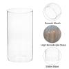 PATIKIL Glass Cylinder Vase, 2 Pcs 9.8" Tall and 3.9" Dia Flower Vase Floating Candle Holder Vase for Home Decor Wedding Centerpieces(59oz) view 3