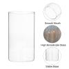 PATIKIL Glass Cylinder Vase, 2 Pcs 3.1" Tall and 2.6" Dia Flower Vase Floating Candle Holder Vase for Home Decor Wedding Centerpieces(7oz) view 3