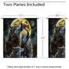 18TH CROZY Howling Wolf Blackout Curtains for Girls Boy Home Decor, Night Moon Forest Wildlife Wolf Grommet Thermal Insulated Drapes Darkening Window Curtain for Bedroom Living Room, 72 x 63 Inch view 3