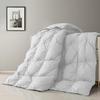 SLEEP-NEST 1000TC Super Oversized King Plus Comforter 138x122 Pinch Pleated Duvet Insert with 8 Corner tabs 1 Piece All Season Down Alternative 500 GSM Medium Warm Quilts Breathable, Silver Grey view 1