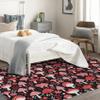 TANTANICAL Kids Pink Mushroom Rug 3x5, Mushrooms Rugs for Girls Bedroom Room Decor, Cute Flower Mushroom Area Rug, Nursery Classroom Playroom Indoor Floor Carpet, Washable Non Slip Stain Resistant view 4
