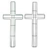 Cabilock 2pcs Cross Metal Wreath Frame Flower Garden Decor Wire Structure for Easy Installation for Easter Christmas Halloween and Festive Wall Decorations view 1