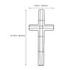 Cabilock 2pcs Cross Metal Wreath Frame Flower Garden Decor Wire Structure for Easy Installation for Easter Christmas Halloween and Festive Wall Decorations view 2