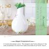 SecondWinterDJ Porcelain Vase Flower Centerpiece, Ceramic Lotus White Gradient Hydroponic Planter, Goldfish Cylindrical Bottle Great Gift Desktop Decorations for Indoor Office Bookshelf, Dinner Table view 4