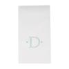 Caspari Antique Robin's Egg Single Initial Guest Towel Napkins in Letter D- 2 Pack of 24 view 3