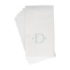 Caspari Antique Robin's Egg Single Initial Guest Towel Napkins in Letter D- 2 Pack of 24 view 4